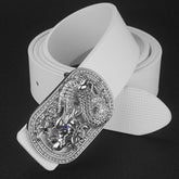 Fashion Creative All-match Leather Smooth Buckle Belt